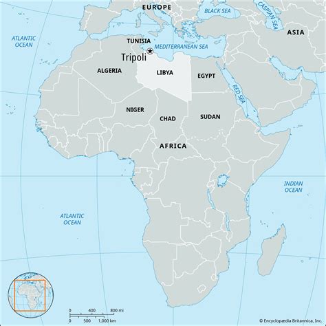 tripoli on africa map